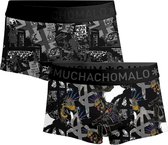 Muchachomalo-2-pack onderbroeken voor mannen-Elastisch Katoen-Boxershorts - Maat XL