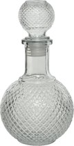 Karaf glas met dop | H 21 CM | Karaf | Whiskeyfles | Decanteerfles | Whiskeyfles | Drank- & baraccessoires