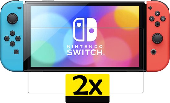 Screenprotector - Geschikt voor Nintendo Switch - Screenprotector Gehard Glas Beschermglas - 2 Stuks