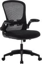 Homesse Bureaustoel - Computerstoel - Gamingstoel - Kantoormeubilair - Armleuningen - Ergonomisch ontwerp - Verstelbaar - Mesh - Zwart