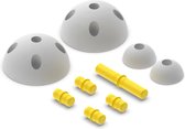 Modu Half Ball Kit- Zachte blokken -9 onderdelen - Speelgoed 1 jaar - Geel