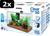 2x CLEAR AQUA KIT 50 ZWRT 50X25X38CM