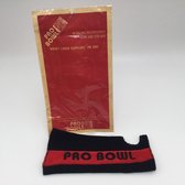 Bowling Bowling wrist guard 'Pro Bowl Liner support' , zwart rood,  stoffen bescherming voor onder polsband