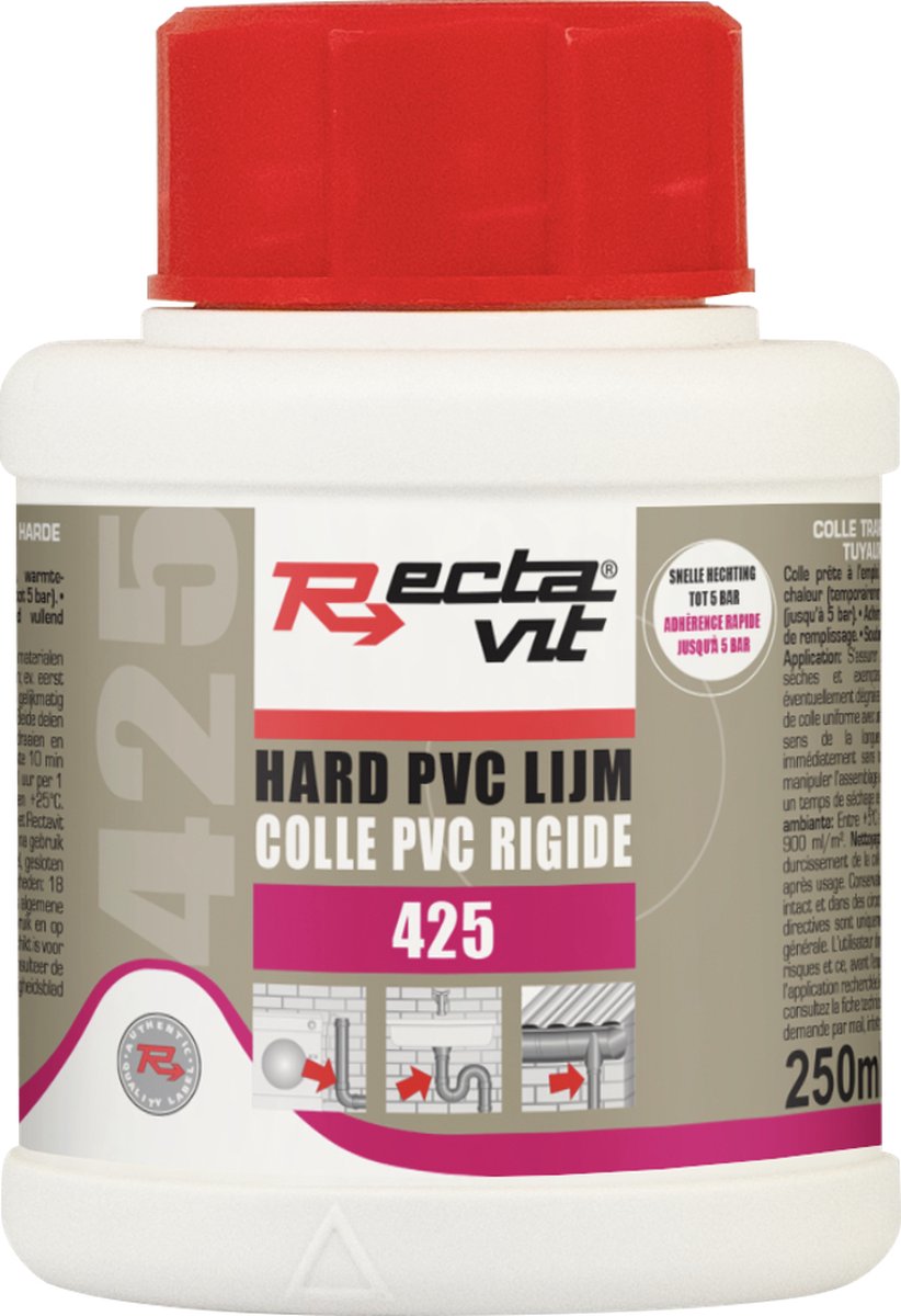 Rectavit - Hard Pvc Lijm 425 - 250 ml