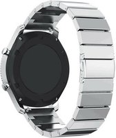 Strap-it Smartwatch bandje 22mm - bandje metaal geschikt voor Xiaomi Mi Watch / Xiaomi Watch S1 / S1 Pro / Watch 2 Pro - Active / Amazfit GTR 47mm / GTR 2 / GTR 3 - Pro / GTR 4 - OnePlus Watch - zilver