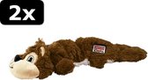 2x KONG SCRUNCH KNOTS SQUIRREL 36CM