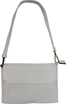 Flora&Co crossbody clutch met korte en lange riem wit