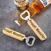 Akyol - Proost meester bieropener - flesopener muur - liefhebbers van bier - houten bieropener