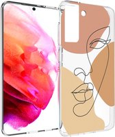 iMoshion Design voor de Samsung Galaxy S21 FE hoesje - Gezicht - Multicolor