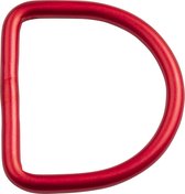 Aluminium D-ring 50mm rood