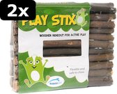 2x PLAYSTIX KNAAGHUIS L 50X2X30CM