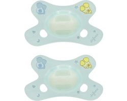 Difrax Fopspeen Natural - 0 tot 6 Maanden - Woezel en Pip Speen - 2 - 2 stuks