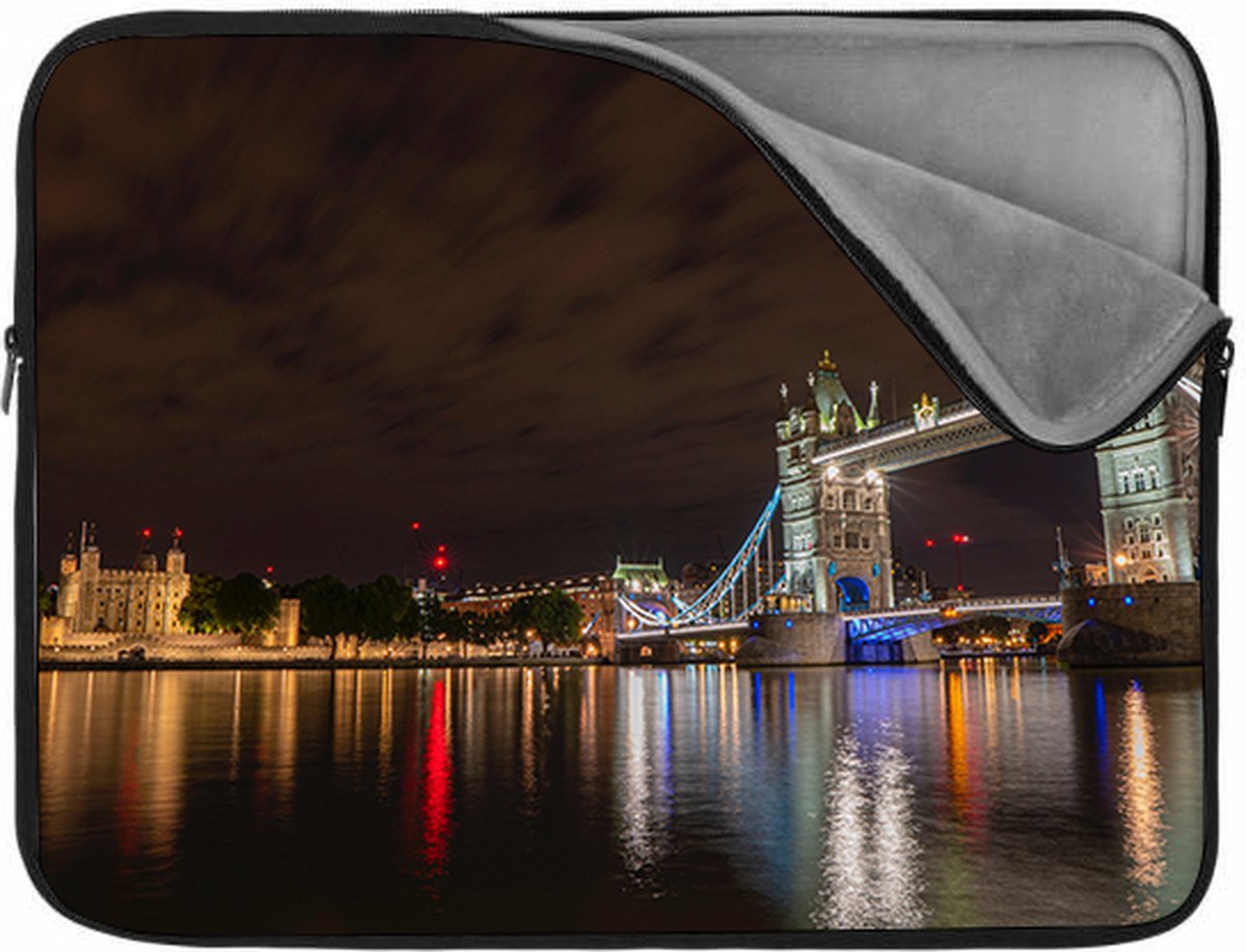 Laptophoes 15 inch | Engeland | Zachte binnenkant | Luxe Laptophoes | Kwaliteit Laptophoes met foto