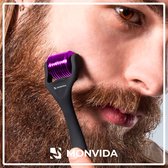 MONVIDA™ DERMA ROLLER (KIT) |  0.5mm Naalden - Baardgroei en Haargroei Dermaroller - Haargroei Stimulatie - Thuisbehandeling - Verzorgings Roller - Cadeau voor Mannen/ Gift