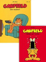 Garfield Een Huiskat + Garfield Tranen Met Tuiten {stripboek, stripboeken nederlands. stripboeken kinderen, stripboeken nederlands volwassenen, strip, strips}