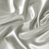 Beauty Silk Hoeslaken Satijn Zilver Grijs 160 x 200 cm - Glans Satijn