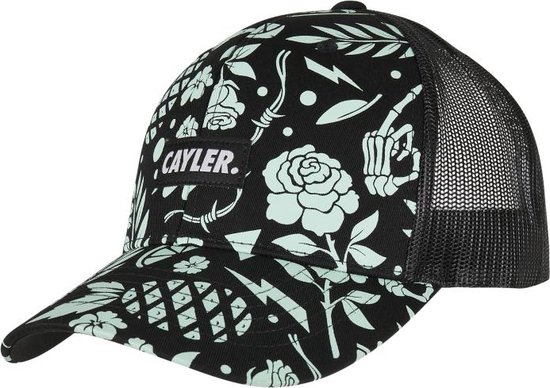 Cayler & Sons Casquette Trucker WL Statement Leaves N Wires Curved  Zwart/Vert | bol.com