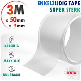 TENTA® Tape Transparant Extra Sterk - 3m x 50mm x 0,5mm