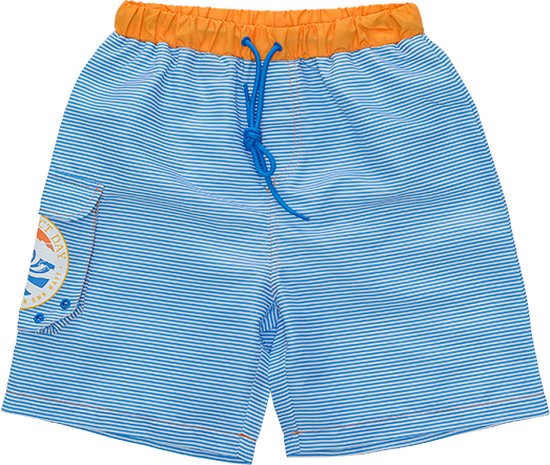 Ducksday - UV zwemshort - voor jongens - boardshort - Surf - UPF 50+ - True blue - 110/116