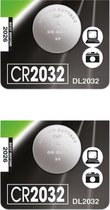 GP Batterij CR 2032 - Knoopcel - Lithium - 3Volt - 2 STUK(S)