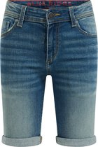 WE Fashion Jongens slim fit denimshort van jog denim