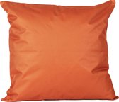 1x Bank/sier kussens voor binnen en buiten in de kleur oranje 45 x 45 cm - Tuin/huis kussens