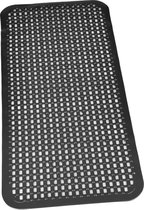 Papillon Antislip Badmat - met zuignappen - 72x35 cm - Antraciet Zwart
