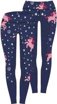 Relaxpets - Imperial Riding - Kids rijlegging - IRHUnicorn sparkle - Full grip - Navy- Maat 140