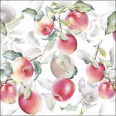 Ambiente - Fresh Apples White - Papieren lunch servetten