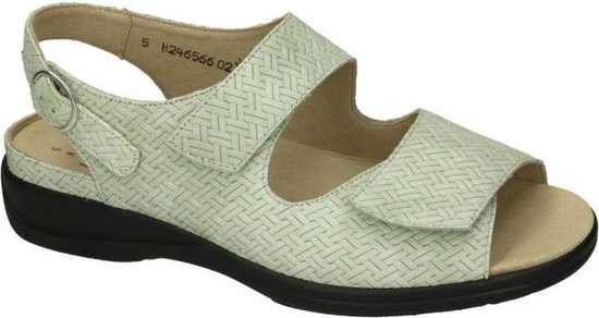 Solidus -Dames -  groen olijf - sandalen - maat 41.5