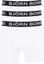 Björn Borg boxershorts Essential (3-pack) - heren boxers normale lengte - wit - Maat: L