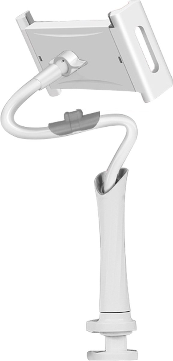 AboveTEK Stijlvolle Aluminium Tablet Stand, Mobiele Telefoon Stand, Opvouwbare 360 ° Swivel Bureau Mount Houder past 4-11 inch Tabletten/Smartphones