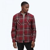 Het Regatta Thamos fleeceshirt - outdoorshirt - heren - katoen - Coolweave - Midden rood