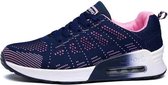 Sneakers dames donkerblauw roze maat 37