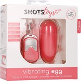 10 Speed Remote Vibrating Egg - Big - Pink - Eggs