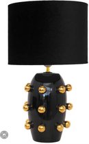 Loco Lama Ceramic Lamp Black Big Dots inclusief kap