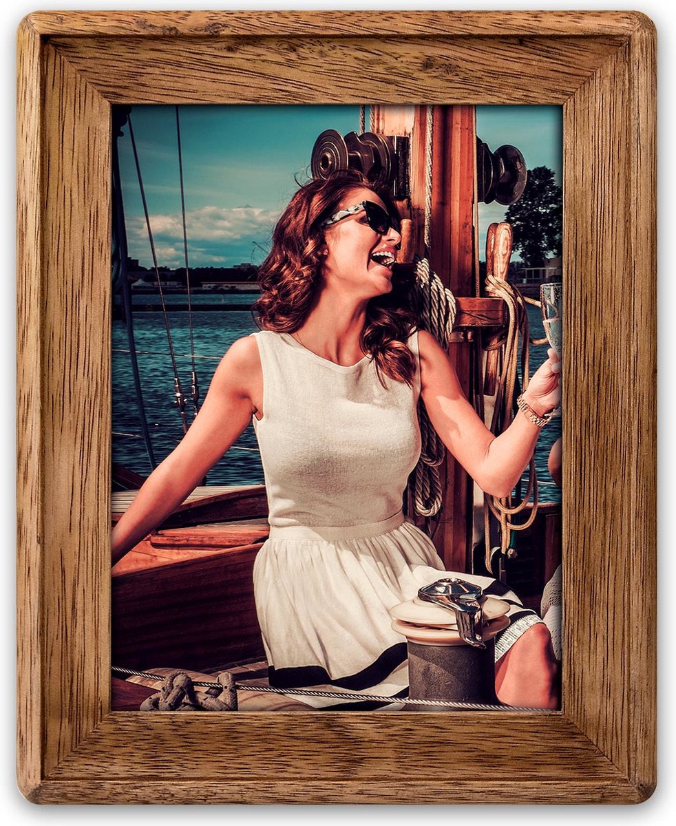 Zep Fotolijst - bruin - hout - foto 13 x 18 cm - wonen - accessoires