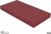 LEGO Tegel 2x4, 87079 Donkerrood 50 stuks