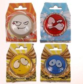 8 stuks jojo smiley 5 cm - uitdeelcadeautjes