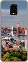 Geschikt voor Xiaomi Redmi Note 10 Lite hoesje - Rotterdam - Skyline - Boom - Siliconen Telefoonhoesje