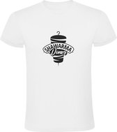 Shawarma Doner | Heren T-shirt | Wit | Junkfood | Fastfood | Meal | Lunch | Diner | Maaltijd | Turks | Perzisch