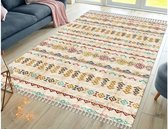 the carpet Vera Handgemaakte look, 3D-effect, ruitpatroon breed, hoogpolig, super zacht woonkamertapijt, 150 x 230 cm