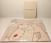 cadeuset puzzels (88st) en kaart "HUG ME" handmade