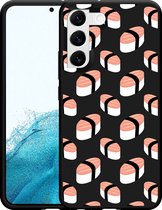 Galaxy S22+ Hoesje Zwart Sushi - Designed by Cazy