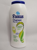 Shampoo - Voor Vet Haar - Frisse Geur - 300 ml - Voordeelverpakking 6 x 300 ml