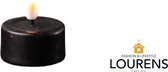 Luxe LED kaars - Black LED Tealight Candle D4,1 x 4,5 cm (2 pcs.) - net een echte kaars! Deluxe Homeart