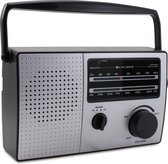 Caliber HPG317R - Retro look draagbare Radio met FM en AM - Grijs/Zwart