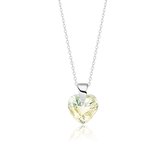 Montebello Ketting Aella KHZ446 - Swarovski® Hart - 925 Zilver Gerhod. - Ø10mm - 40cm