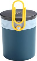 Faseras - Isoleerpot Lunchpot - 450 ml - Houdt je eten 6-8 uur warm & 12 uur koud - Soep Beker - Thermos Lunchbox - Blauw