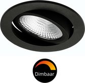 Proventa DimToWarm LED Inbouwspots zwart voor buiten & binnen - Dimbaar & Kantelbaar - IP44
